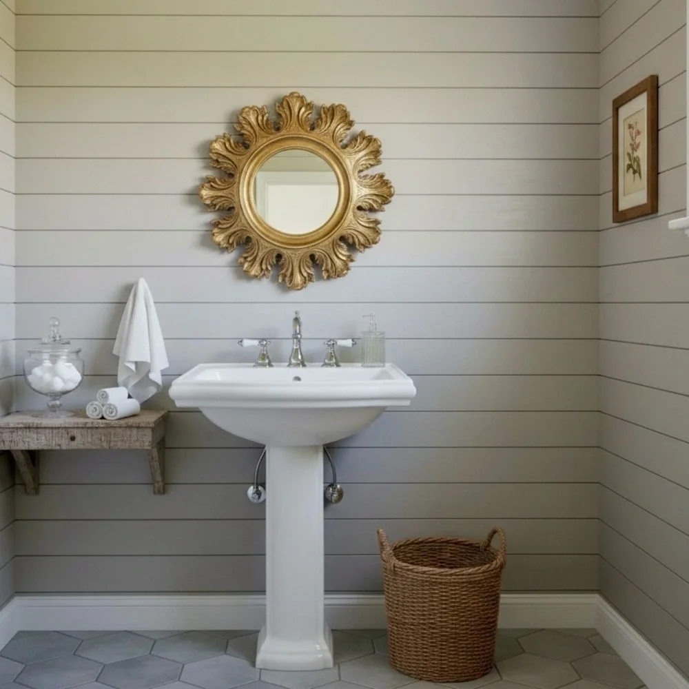 Stunning Vintage Syroco Gold Mirror